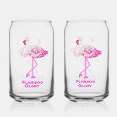 Flamingo Glory Drinkware Set Blikvorm Glas (Achterkant)