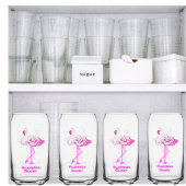 Flamingo Glory Drinkware Set Blikvorm Glas