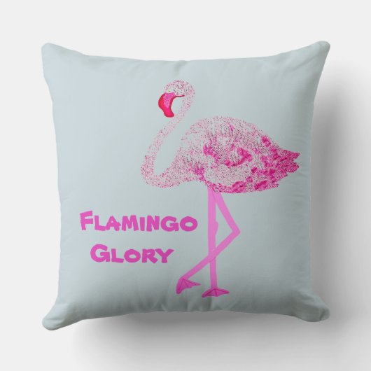 Flamingo Glory Kussen (Achterkant)