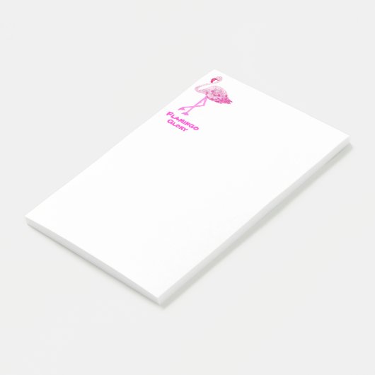 Flamingo Glory Post-it® Notes (Schuin)