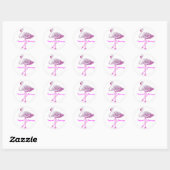 Flamingo Glory Ronde Sticker (Vel)