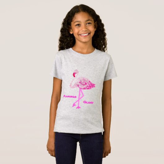 Flamingo Glory T-shirt (Voorkant volledig)