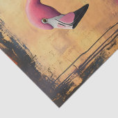 Flamingo Golden Sunset Paint Decoupage Tissuepapier (Detail)