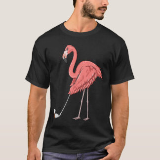 Flamingo Golf Flamingo die Golf T-Shirt speelt