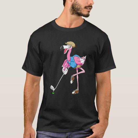 Flamingo Golf Vacation  Golfing Club T-shirt (Voorkant)