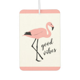 Flamingo Good Vibes Pink Black Air Freshener Luchtverfrisser