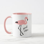 Flamingo Good Vibes Pink Black Mok (Links)