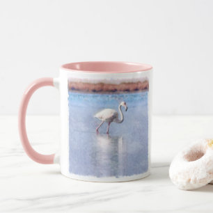Flamingo Grace en Beauty Waterverf Mok