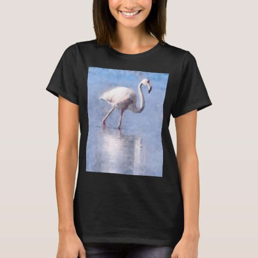 Flamingo Grace Has More Effect Than Beauty Waterco T-shirt (Voorkant)