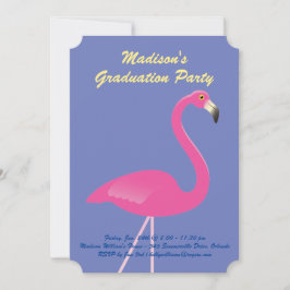 Flamingo Graduation Party - Paarse Kaart