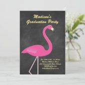 Flamingo Graduation Party - schoolbord Kaart (Staand voorkant)