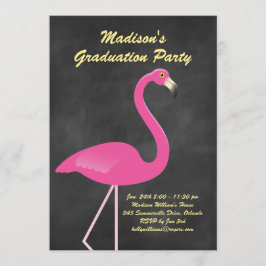 Flamingo Graduation Party - schoolbord Kaart