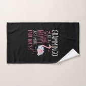 Flamingo Grammingo als een normale Grammy Gift Fun Handdoek (Handdoek)
