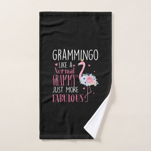Flamingo Grammingo als een normale Grammy Gift Fun Handdoek (Handdoek)
