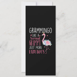 Flamingo Grammingo als een normale Grammy Gift Fun Kaart