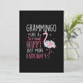 Flamingo Grammingo als een normale Grammy Gift Fun Kaart (Staand voorkant)