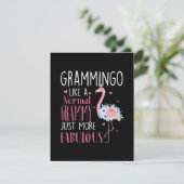 Flamingo Grammingo als een normale Grammy Gift Fun Kaart (Staand voorkant)