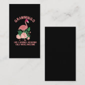 Flamingo Grandma als een normale oma Visitekaartje (Voorkant / Achterkant)