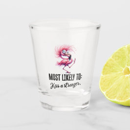 Flamingo Grappig Gezicht voor Partij Shot Glas