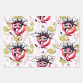 Flamingo Grappig Ontwerp voor partij Inpakpapier Vel (Voorkant 2)