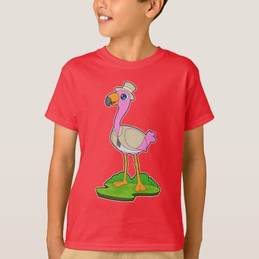 Flamingo Groom Jas Wedding T-shirt (Voorkant)