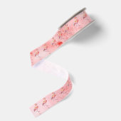 Flamingo Grosgrain Lint (Achterkant)