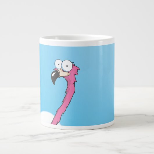 flamingo grote koffiekop (Voorkant)