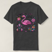 Flamingo Gym Funny Workout Zweet Is Gewoon Vet Hui T-shirt (Design voorkant)