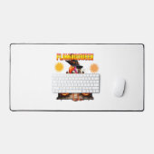 Flamingo Halloween Bureaumat (Keyboard & Muis)
