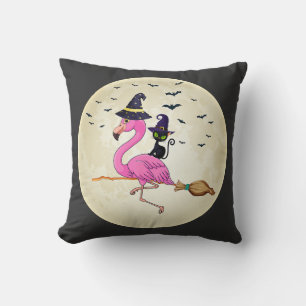 flamingo Halloween Costume Flamingo cat Halloween Kussen