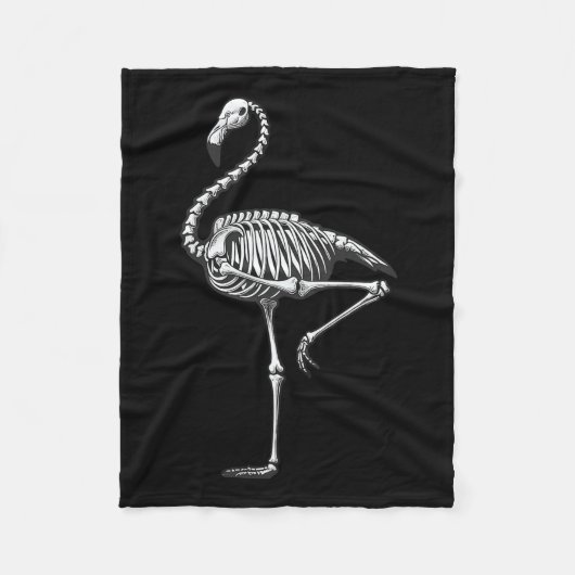 Flamingo Halloween Fleece Deken (Voorkant)