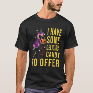 Flamingo Halloween Ik heb wat heerlijk Snoep voor T-shirt