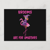 Flamingo | Halloween kostuum Flamingoween Feestdagenkaart (Voorkant)