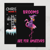 Flamingo | Halloween kostuum Flamingoween Kaart (Voorkant / Achterkant)