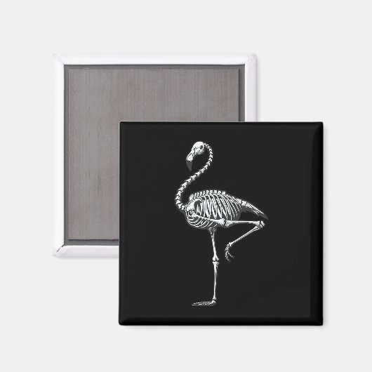 Flamingo Halloween Magneet (Voorkant / Achterkant)