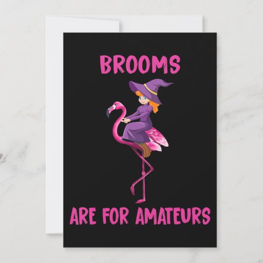 Flamingo Halloween pak Flamingoween Bedankkaart (Voorkant)