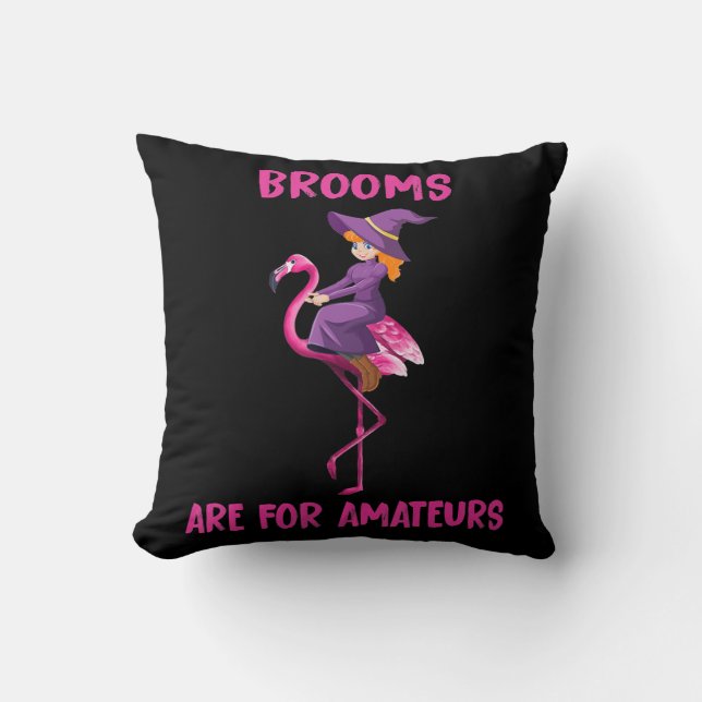 Flamingo Halloween pak Flamingoween Kussen (Voorkant)