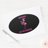 Flamingo Halloween pak Flamingoween Ovale Sticker (Envelop)