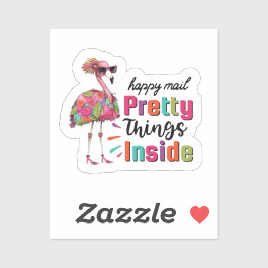 Flamingo Happy Mail  dingen in de Sticker (Vel)