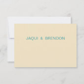 Flamingo Heart Kiss RSVP | Moutblauw (Achterkant)