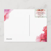 Flamingo/Heart — Postkarte/briefkaart Vorlage Briefkaart (Achterkant)