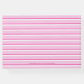Flamingo heet roze grafisch baby shower gastenboek (Achterkant)