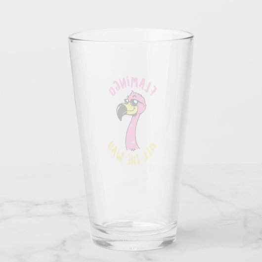 Flamingo helemaal glas (Achterkant)