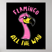 Flamingo helemaal poster (Voorkant)