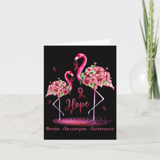 Flamingo-hersenaneurysma-bewustzijn kaart (Voorkant)