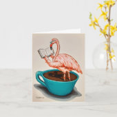 Flamingo herstelkaart kaart (Gele Bloem)