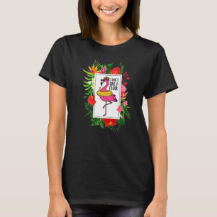 Flamingo het maakt me niet uit Flock Tropisch T-shirt