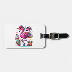 Flamingo hiphop bagagelabel