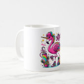 Flamingo hiphop koffiemok (Voorkant links)