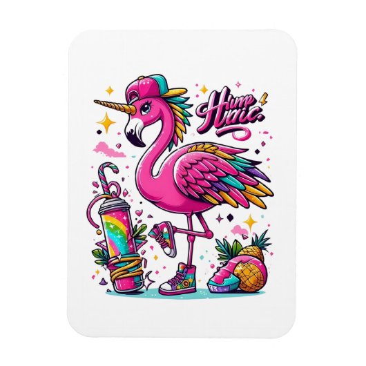 Flamingo hiphop magneet (Verticaal)
